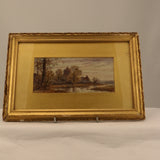 Pair of English Watercolors, Country Scenes