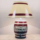 Ceramic Table Lamp as Ale Barrel
