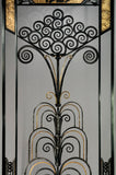 Fine Art Deco Style Wrought-Iron Door