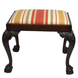 Chippendale Style Mahogany Stool