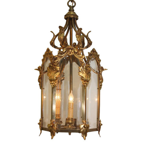 Louis XV Style Three-Light Lantern